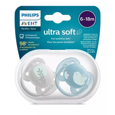 Philips Avent Ultra Soft Yumuşak 2li Emzik 6-18 Ay - SCF091/15-Philips Avent