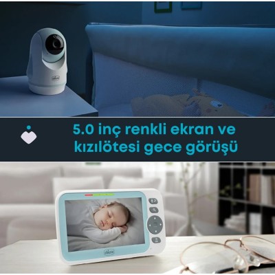 Chicco Evolution Kameralı Akıllı Bebek Telsizi-Chicco