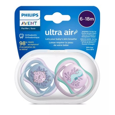 Philips Avent Ultra Air Emzik 6-18 Ay 2li Kız SCF085/61-Philips Avent