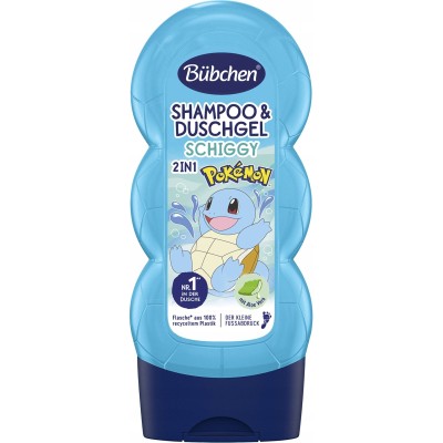 Bübchen Çocuk Şampuan&Duş Jeli 2 in 1 Pokemon Schiggy 230 ml-BÜBCHEN