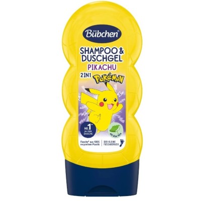 Bübchen Çocuk Şampuan&Duş Jeli 2 in 1 Pokemon Pikachu 230 ml-BÜBCHEN