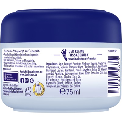 Bübchen Sensitive Bebek El ve Yüz Kremi 75 ml-BÜBCHEN