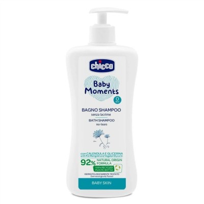 Chicco Baby Moments Göz Yakmayan Yenidoğan Saç ve Vücut Şampuanı 500 ml-Chicco