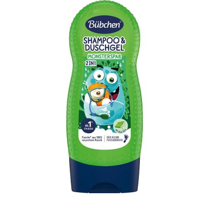 Bübchen Çocuk Şampuan&Duş Jeli 2 in 1 Monsterpab 230 ml-BÜBCHEN