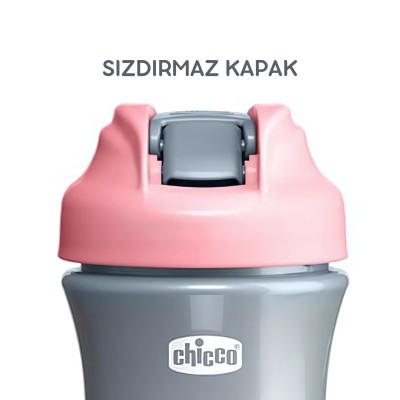 Chicco Pop-Up Pipetli Bardak 2 Yaş+ 350 ml - Pink-Chicco