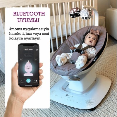 4Moms Mamaroo 5.0 Elektrikli Ana Kucağı - Rosewood-4moms