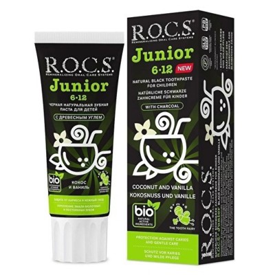 Rocs Junior Bitki İçerikli 6-12 Yaş Florürsüz Diş Macunu 60 ml-ROCS