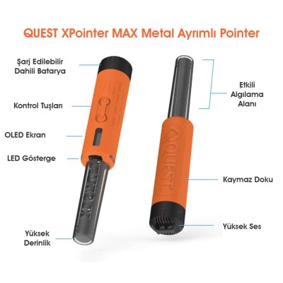 XPointer Max Ayrımlı Pinpointer-Quest