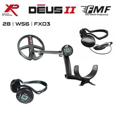 Deus 2 Dedektör - 28cm FMF Başlık, WS6 Master + FX03 Kulaklık-XP