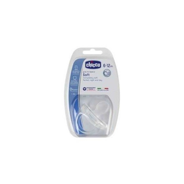 Chicco Physio Soft Silikon Emzik 6-12 Ay - Şeffaf