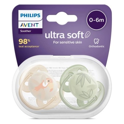 Philips Avent Ultra Soft Yumuşak 2li Emzik 0-6 Ay - SCF091/07-Philips Avent Philips Avent Ultra Soft Yumuşak 2li Emzik 0-6 Ay - SCF091/07-Philips Avent