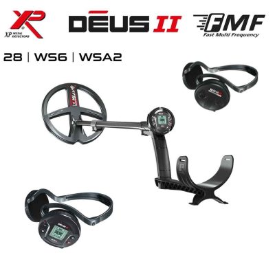 Deus 2 Dedektör – 28cm FMF Başlık, WS6 Master, WSA2 Kulaklık