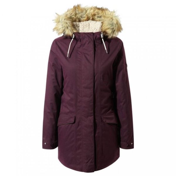 Craghoppers Inga Kadın Parka Ceket-BORDO