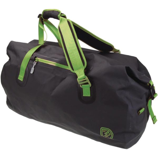 Jr Gear Roll Top Vinyl Duffel Su Geçirmez Spor Çanta 30 Litre-SİYAH-YEŞİL - Görsel 2