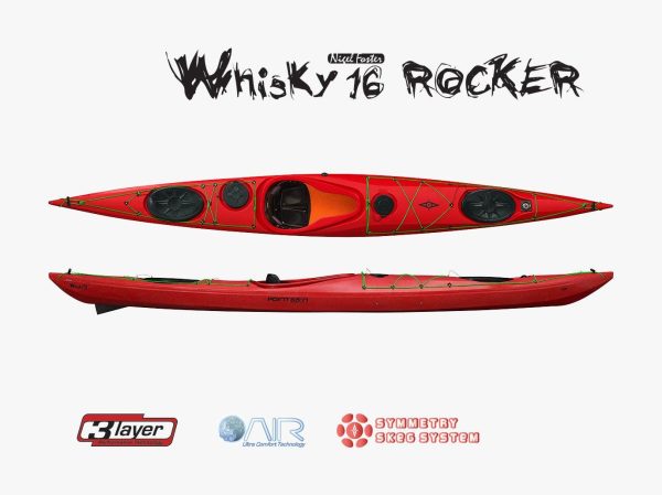 Point65 Whisky 16 Rocker Rudder & Skeg Kano-TURUNCU - Görsel 2