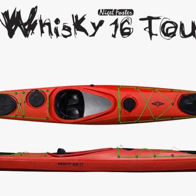 Point65 Whisky 16 Tourer Rudder & Skeg Kano-KIRMIZI