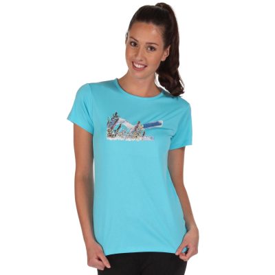 Regatta Fingal Kadın T-Shirt-MAVİ