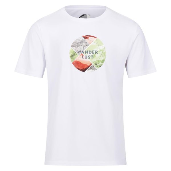 Regatta Fingal Slogan II Erkek T-Shirt-BEYAZ