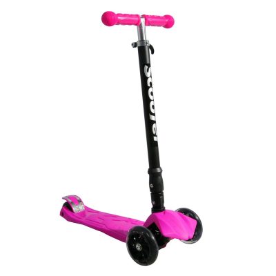 Xslide Işıklı Tekerlekli Scooter-PEMBE