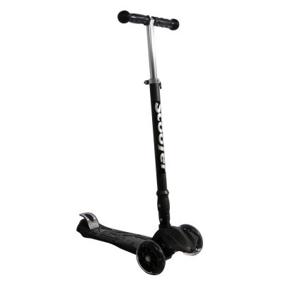 Xslide Işıklı Tekerlekli Scooter-SİYAH